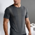 thumbnail image 5 of Lenpel Men's Big and Tall Shirts Short Sleeve Crew Neck Quick Dry Breathable Athletic T-Shirts Sports Casual Tee Tops, 5 of 6