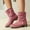 Pink, variant on Viluyesy Womens Mid Calf Boots, Chunky Heels Trendy Tassel Round Toe Fall Winter Western Suede Boots Black