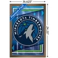 thumbnail image 3 of NBA Minnesota Timberwolves - Logo 17 Wall Poster, 14.725" x 22.375", Framed, 3 of 3