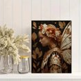 thumbnail image 2 of Golden Sepia Glowing Wing Fairy Forest Canvas Whimsical Fairycore Woodland Wall Decor, 2 of 8