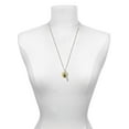 thumbnail image 3 of Delight Jewelry Goldtone Large Disc Letter - & - 3/4'' Silvertone Best Friends Forever Bar Charm Necklace, 23", 3 of 4