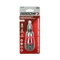 thumbnail image 2 of Arrow 14-in-1 Ratcheting Replacable Blade Stubby Screwdriver with Tire Grain Handle, 2 of 7