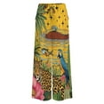 thumbnail image 5 of Jungle Paradise Vibrant Jaguar Parrot Women's Casual Wide Leg Pants Comfort Pockets Elastic Waist Loose Fit Pants, 5 of 7