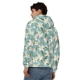 thumbnail image 4 of Goofa Lilies Flowers Pattern Mens Full-zip Hoodie, Zip-up Pullover Hooded Sweatshirt, Kangaroo Pocket Hoodie Ideal for Daily Wear, Travel, and Home-Medium, 4 of 5