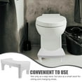thumbnail image 2 of WASHWEPE Toilet Potty Stool Squatting Stool for Adults PP Weight Support Simple Appearance 1Set, 2 of 8