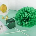 thumbnail image 2 of Green Tissue Pom Poms DIY Tissue Paper Flowers for Birthday Wedding Baby Shower Tea Party Dessert Table Decoration, Pack of 18, 2 of 3