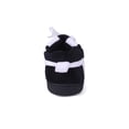 thumbnail image 4 of Happy Feet Sneaker All Around Slippers - Black and White - Small, 4 of 7
