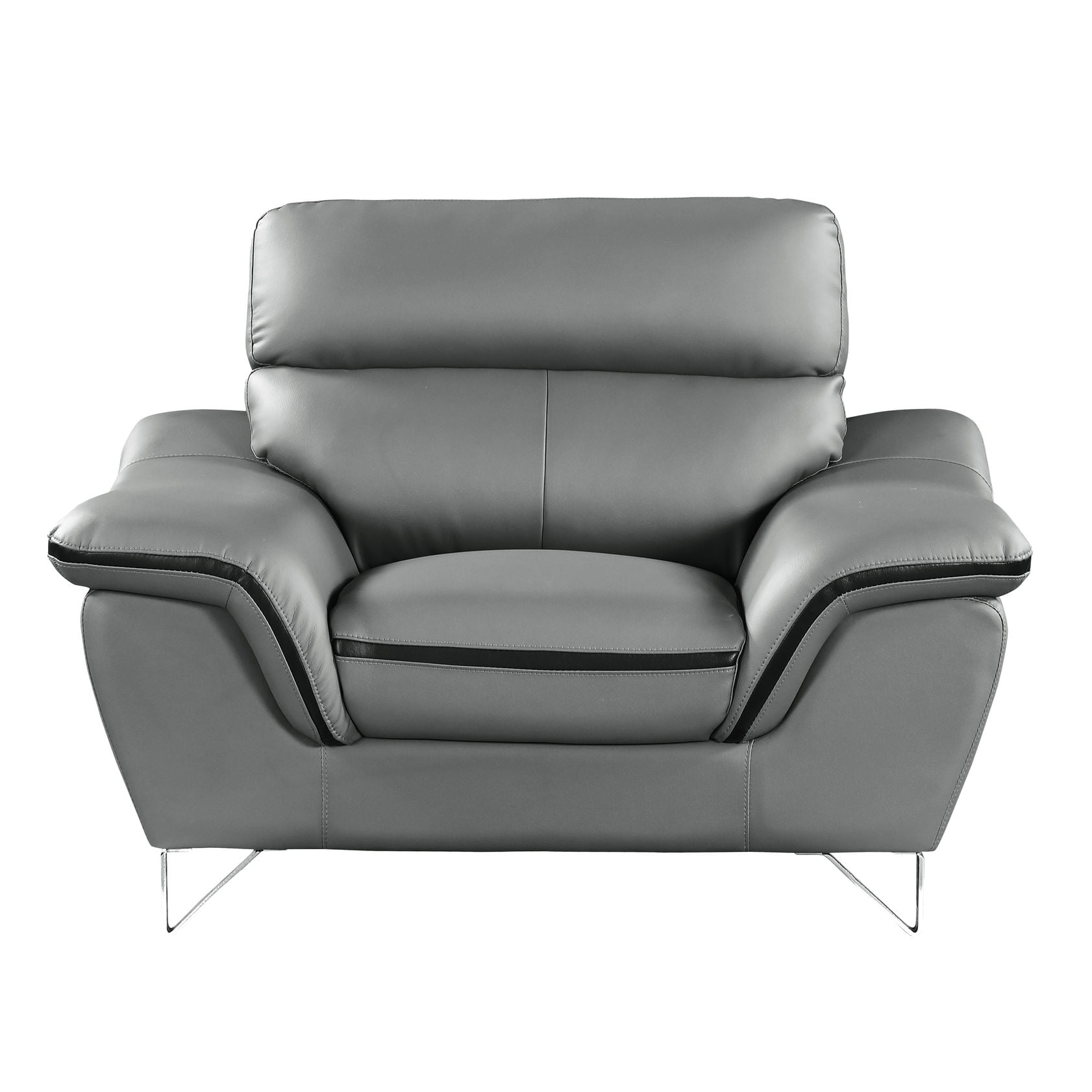 gray leather chair of standard product