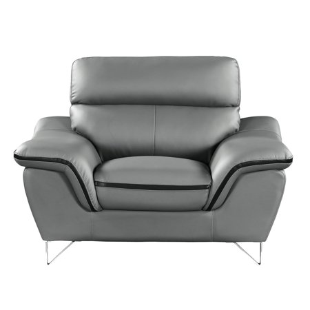 gray leather chair of standard product