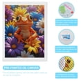 thumbnail image 3 of Diamond Art Kit for Adults, Orange Frog Colorful Blossoms Diamond Painting for Adults Beginners, 5D DIY Diamond Art Painting Kits, Colorful Diamond Painting Craft for Home Decor 12x16, 3 of 7