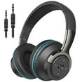 thumbnail image 1 of Cshidworld Auriculares Inalámbricos On-Ear, Auriculares Estéreo HiFi con Bajos Mejorados, Plegables, Aislantes de Ruido sobre la Oreja con Micrófono y Control de Volumen, para Computadora, Laptop, Te, 1 of 7
