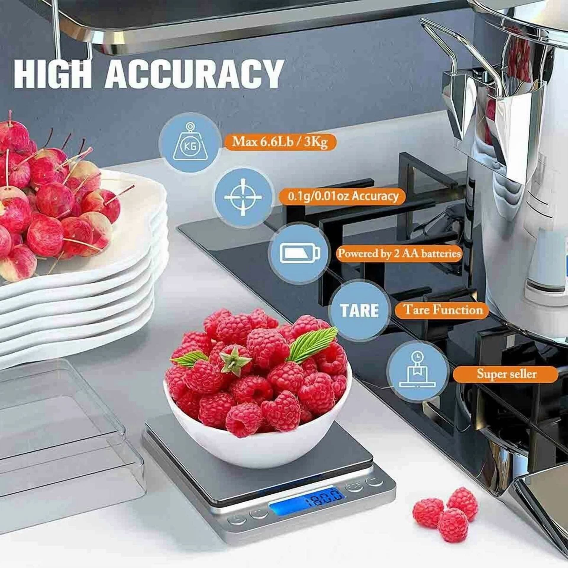 BUTTERFLY- 3Kg/0.1G Digital Electronic Kitchen Food Diet Postal Scale Weight Balance Us