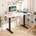 thumbnail image 2 of Patiojoy Electric Standing Desk 48" x 24" Height Adjustable Desk Ergonomic Sit Stand Desk White & Black, 2 of 9