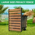 thumbnail image 6 of Slsy Air Conditioner Fence, 1-Panel Pool Equipment Enclosure, 38" W x 60" H Privacy Screens Fence Panels with Metal Stakes, Wood Trash Can Fence Privacy Fence Panel for Outside, 6 of 6