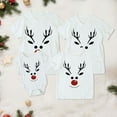 thumbnail image 2 of mgoYE Dad Christmas Family Matching Pajamas Papa Xmas Father Short Sleeve T-Shirt(White,XL), 2 of 9