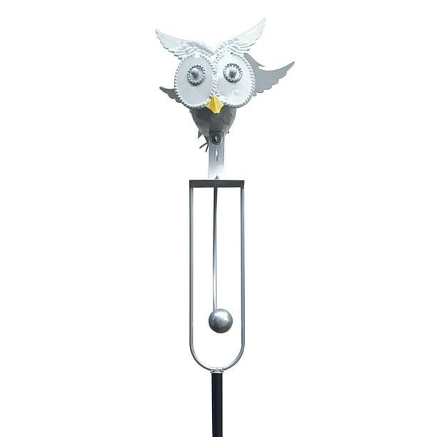 Wing Flapping Owl Decorative Garden Stakes Owls To Keep Birds Away 3D Wind