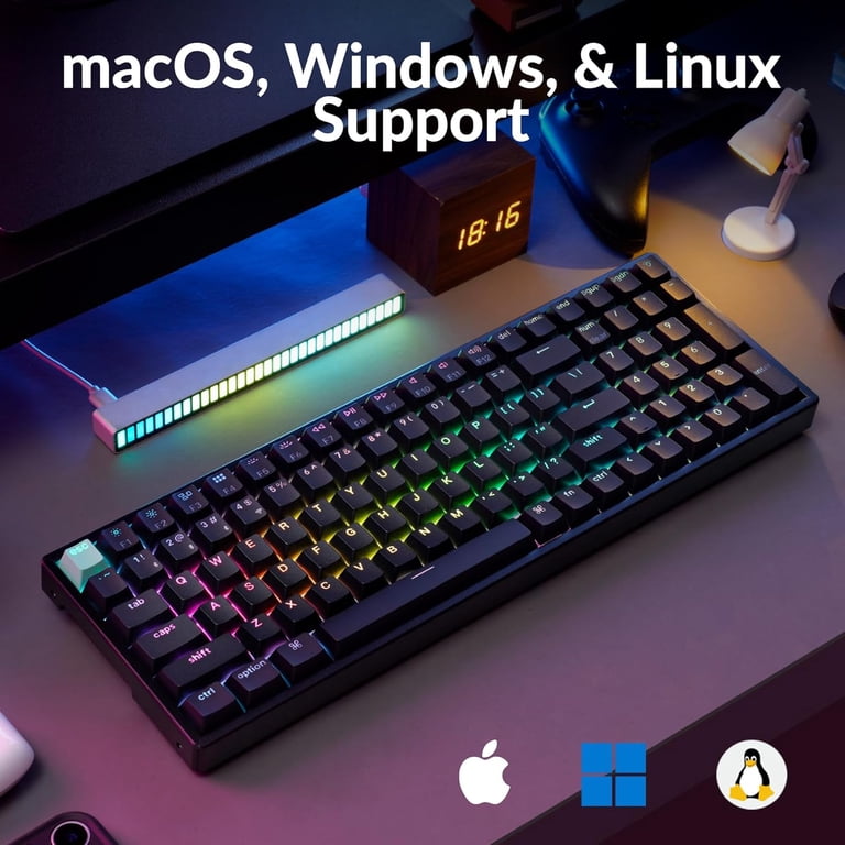 Keychron K4 HE 96% Wireless RGB Magnetic Switch Keyboard, Rapid