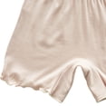 thumbnail image 6 of Miqool Girls Ribbed Knit Bike Shorts Stretch 2-13 Years Anti-Chafe Undershorts Casual Soft Elastic Bow Waist Ruffle Hem Shorts, 6 of 6