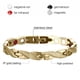 thumbnail image 5 of Pulsera Pareja Terapia Magnética Twisted Dragon Brazaletes Desmontables (oro), 5 of 7