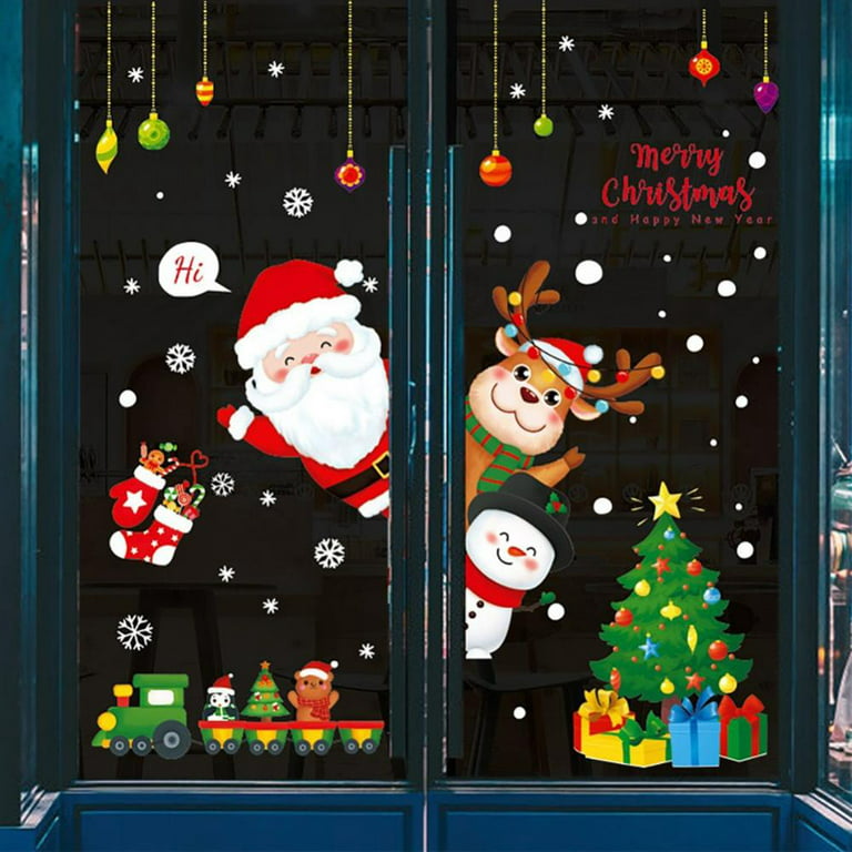 New Year Christmas Window Sticker for Festive Season