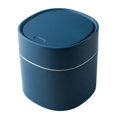 thumbnail image 1 of Mini Trash Can Desktop Waste Bin with -Open Lid Small Table Top Bin Graceful Round Corner Paper Bin, 1 of 5