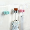 thumbnail image 1 of Hooks Mounted Rack Brush Tool Mop Hanger Umbrella Storage Holder Wall Kitchen Organizers for Home, 1 of 7