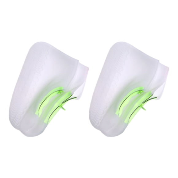 Sonducket Las chanclas impermeables se mantienen secas y cómodas en cualquier clima y evitan la entrada de agua. Zapato impermeable. Accesorios de calzado Transparente.Verde