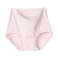 thumbnail image 2 of Fesfesfes Silk Underwear For Womens Fashion Briefs Comfortable Cotton High Waist Underwear Women Panties, 2 of 3