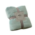 thumbnail image 2 of Blankets And Throws The New Coral Blanket Flannel Solid Color Office Lunch Break Blanket 100*150cm Blue Giyblacko, 2 of 2