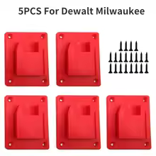 5Pcs Machine Holder Battery Storage Rack For Ma*kita/Bos*ch/De*walt/Mil*wau*kee/Ryo*bi 18V Battery Wall Mount Tool Bracket Fixe Device