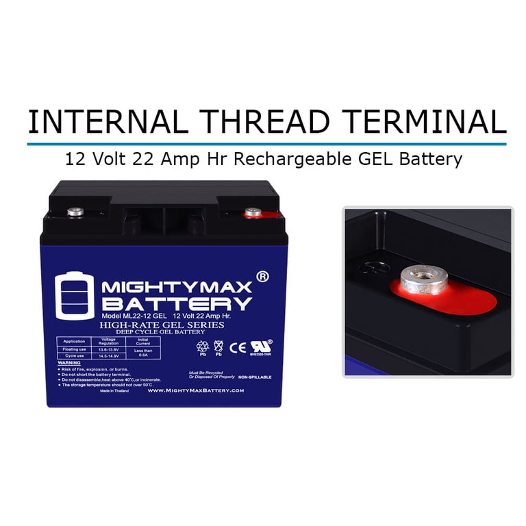 12V 22AH GEL Battery Replaces Briggs Stratton Generator B4489GS -  Walmart.com