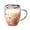 C 350ml, variant on Shoreew Double Wall Glass Floral Mug 250ml/350ml Clear Aesthetic Drink Cup with Insulated Handle Real Flower Decoration Double Layered Heat Preserving Tumbler for Coffee Tea