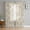 Brown, variant on Teal Flowers Sheer Curtains 96 Inches Long 2 Panels Set, Window Sheer Curtains for Living Room/Bedroom, Vintage Ethnic Tribe Country Farmhouse Light Filtering Rod Pocket Curtain 52'' x 96'' x 2