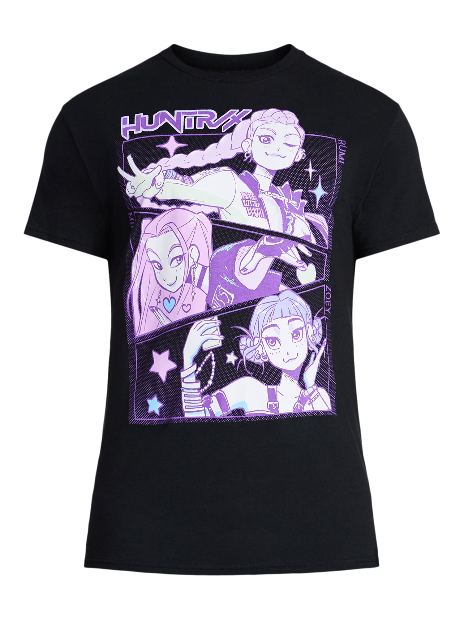 Netflix KPop Demon Hunters Men's and Big Men's Cotton Graphic Tee, Sizes S-3XL