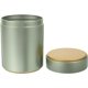 thumbnail image 1 of Tarro de almacenamiento de azúcar, bote de lata para té, caja de lata vacía, bote de cocina redondo de hojas sueltas con tapa hermética para té, café, dulces, especias, 8,5 x 12 cm, verde, 1 of 5