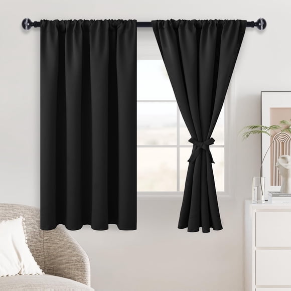 Cortinas opacas JIUZHEN, térmicas para Halloween, 38 x 54 cm, 2 paneles