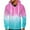 Blue, variant on Lilgiuy Comfy Hoodie for Men Casual Fashion Tie Dye Gradient Print Relaxed Fit Long Sleeves Sweatshirts Fall Winter Casual Tops