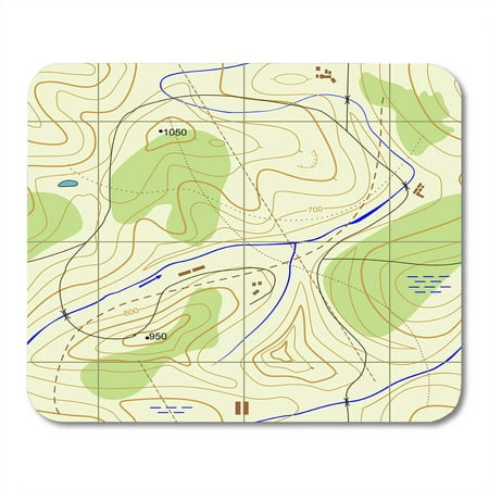 JSDART Motif de carte topographique abstraite topographique marron