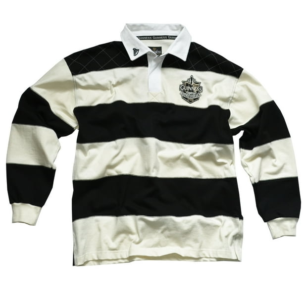 Guinness Guinness Men's Rugby Shirt with Brewed in Dublin Crest Badge