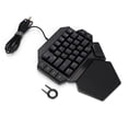thumbnail image 2 of Teclado Para Una Mano Teclado Para Juegos Con Una Sola Mano Con Función De Definición Macro Teclado Mecánico Con Luz Negra RGB Teclado Mecánico Teclado Para Juegos, 2 of 7
