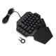 thumbnail image 2 of Teclado Con una Sola Mano, Teclado Mecánico Con Luz Negra Rgb Con Función de Definición de Macro, Teclado para Juegos, modo dual Con cable USB C, interruptor Azul, 2 of 7