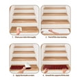 thumbnail image 5 of Stair Treads for Wooden Steps, Black Red Plaid Peel and Stick Stair Treads with Adhesive, Vintage Rustic Buffalo Checked Gingham Non Slip Indoor Stairs Runner Rugs Mats for Elders Dogs 8"x30"4PCS, 5 of 7