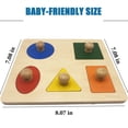 thumbnail image 4 of Juguete Rompecabezas de Madera Buootooy Montessori con Formas Múltiples para Bebés, 4 of 6