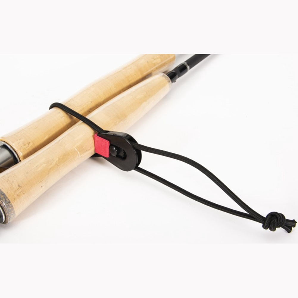 bungee extreme fishing pole 8Pc Fishing Pole Ties Quick Rod Tie Straps Fishing Rod Bungee Pole Wrap