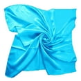 thumbnail image 2 of Seductiva Neckerchief for Women Satin Silk Large 90x90 cm Square Plain Nautical Head Neck Scarf Wrap 24 Colours Lady Handkerchief 1PC, 2 of 3