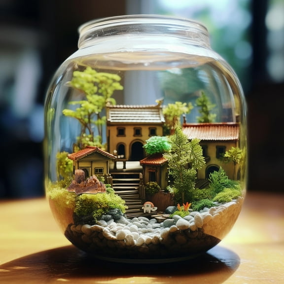 WORGEOUS Miniature Landscape Dollhouse Miniature Resin Fireplace Logs Brown 1Pack Indoor Decoration