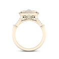 thumbnail image 3 of 3/4Ct TDW Diamond 14k Yellow Gold Split Shank Cluster Engagement Ring (I-J, I2), 3 of 4