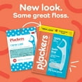 thumbnail image 2 of Twin Line Dental Floss Picks Dual-Line Tuffloss Easy Storage Cool Mint Flavor 75 Count, 2 of 4