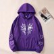 thumbnail image 1 of Ailaofu Womens Spider Web Graphic Zip Up Hoodie Oversized Goth Harajuku Jacket Y2k Grunge Aesthetic Streetwear Sweatshirt, 1 of 3