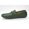 thumbnail image 3 of Men's Metallic Hunter Green Slip On Loafers By Royal Shoes MOC-154, 3 of 3